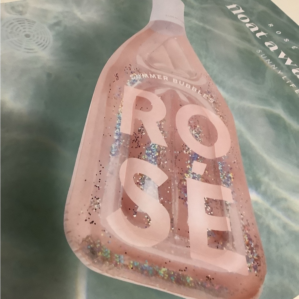 Inflatable Float Away Lie On, Summer Bubbles Pink Water Floater ,Sunny Life 🌸